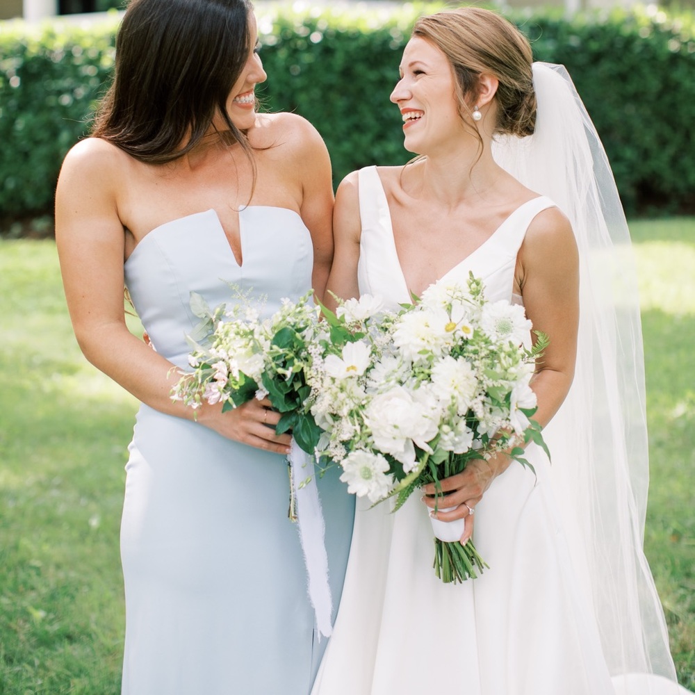 Dessy bridesmaid Dress in Mist